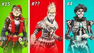 Every "RAREST" Skin in Apex Legends 2024