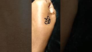 very simple crown tattoo design #shorts #trending #viral