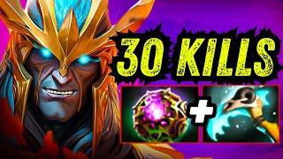 Skywrath Mage Non-Stop Spell Cast Crazy Burst DMG OC + Scythe of Vyse 30Kills Hard Carry Dota 2