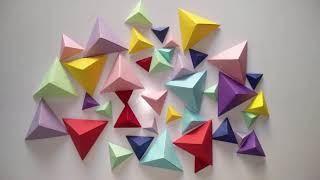3D WALL ART  | Most Amazing 3D Wall Decor Ideas | Origami Art | Paper craft | DIY Design 5