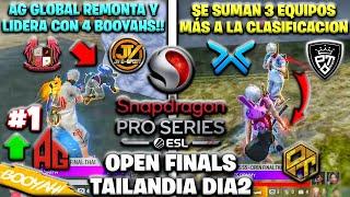 PALIZA DE BOOYAHS DE AG GLOBAL!! SNAPDRAGON OPEN FINALS TAILANDIA *DIA2* CLASIFICAN 3 EQUIPOS MAS