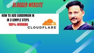 How to add Subdomain in Cloudflare in 3 simple steps 100% working | Albert Pinto