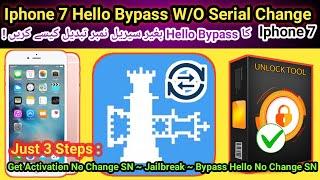 Iphone 7 Hello Screen bypass w/o SN change Possible or Not | Iphone 7 icloud bypass | 20 Nov. 2024