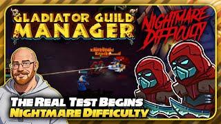 Nightmare Difficulty With Random Starting Units!! | Gladiator Guild Manager | 01