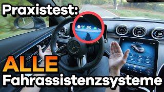 Mercedes ASSISTENZSYSTEME im Fahrtest: Distronic, Tempomat, Spurwechsel- & Totwinkel-Assistent