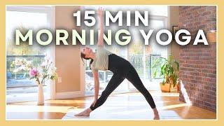 15 min Morning Yoga Flow - Daily Stretch & Strength Routine