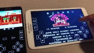 Retroarch Android NES wifi multiplayer - chip & dale rescue rangers USA rom