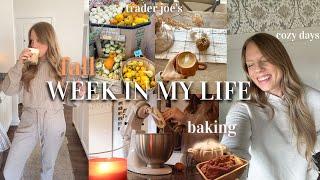 FALL WEEK IN MY LIFE | trader joes, baking pumpkin bread, homemade pumpkin syrup, & cozy days!