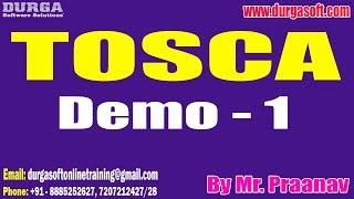 TOSCA tutorials || Demo - 1 || by Mr. Praanav On 16-10-2024 @8:30PM IST