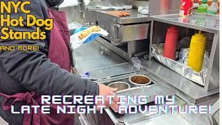 Was it still good?  Recreating my late night Adventure!  | NYC Hot Dog Stands