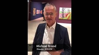 Michael Brand, director of the AGNSW, talks with Maria Stoljar