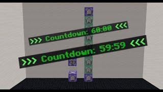 Simple scoreboard action bar countdown timer using command blocks! - Java edition 1.15 - 1.21+