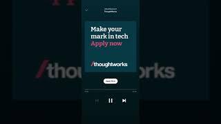 Thoughtwork Audio Ad Campaign| Paytunes Audio Advertising - Spotify, Gaana, Jio Saavan, & more-Aug21