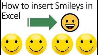 how to insert smileys in excel | insert Emoji in excel | Excel secrets