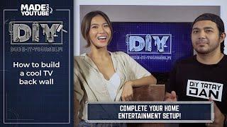 Elevate Your Space with a DIY TV Back Wall | Dude-It Yourself with Tatay Dan