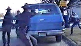 Dashcam Footage Of Police Shootout With Chevie Kehoe - 1997