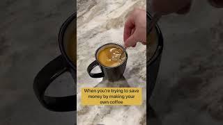 WHEN YOU TRY MAKING YOUR OWN COFFEE.. #jokes #funny #shorts #fun #memes