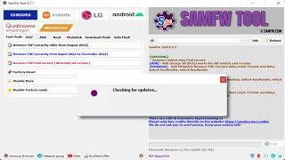 SamFw Tool V4.7.1 New Bug Fix Update Enhancements One Click Remove Samsung FRP