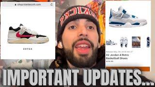 TRAVIS JUMPMAN JACKS STILL RELEASING! & DSG AIR JORDAN 4 MILITARY BLUE UPDATES!