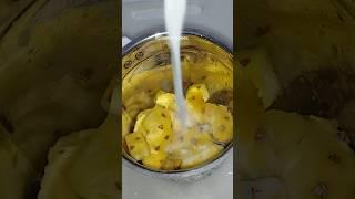 Pineapple Milkshake  How to make Pineapple Juice #shorts