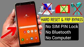 Samsung A8/A8 Plus (2018) HARD RESET & FRP BYPASS |Android 9 (Without PC)