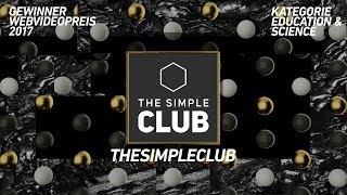 TheSimpleClub gewinnt den Webvideopreis 2017 in der Kategorie Education & Science!