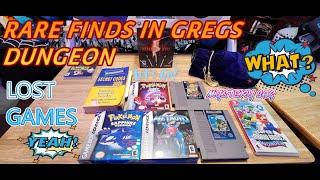 NINTENDO RARE FINDS IN GREGS DUNGEON GAME ROOM️️️️