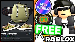 AWESOME COLLAB EVENT! HOW TO GET Vans Obstacle Skatepack & UOG Old Skool Shoe Accessory! (ROBLOX)