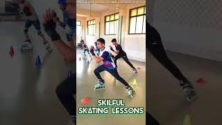 Skilful skating lessons #skater #kidsvideo #skating_coach #inlineskating #class #titwala #fitness