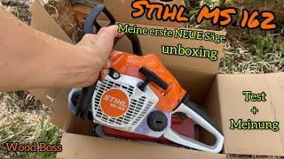 4K-Stihl MS 162 unboxing. Ich teste für euch die Säge und gebe meine ehrliche Meinung ab! Chainsaw