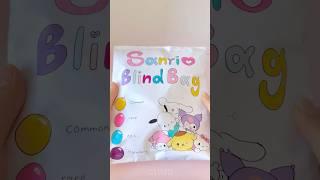 Sanrio blind bag! #sanrio #papercraft #blindbag #diy #mymelody #cinnamoroll #kuromi #asmr #squishy