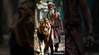 Man Walks Gently with Lion | A Heart-Pounding Yet Emotional Encounter