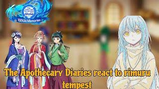 Apothecary diaries react to rimuru || Gacha reaction ||That Time I Got Reincarnated as a Slime