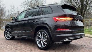 Skoda NEW Kodiaq 2023 Sportline in 4K Black Magic Metal 20 Inch Vega Walk around & detail inside