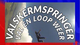 Valskermspringer val en loop weer