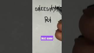 # SREESHMA name logo # Design # Next name #shorts # By Rajbir