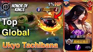 Honor of kings : Top Global Ukyo Tachibana Gameplay