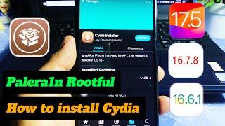 How to install Cydia iPhone/iPad iOS 17.5/16.7.8/15.8.2 Jailbroken Palera1n/WinRa1n/NekoJb Rootful