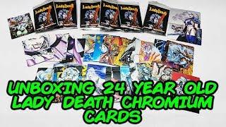 Unboxing 24 Year Old Lady Death Chromium Cards from Chaos Comics !