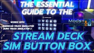 Sim Panel Button Box for American Truck Simulator or Euro Truck Simulator 2 using your Stream Deck!