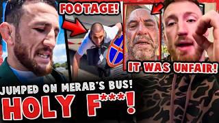 CRAZY FAN JUMPS ONTO Merab's BUS! Joe Pyfer CALLS OUT Joe Rogan for UNFAIR COMMENTARY!