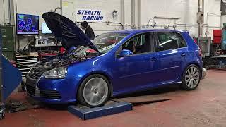 Mk5 R32 Supercharged Stealth Racing Dyno 377bhp