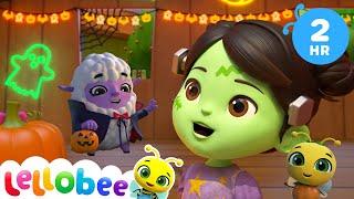 LELLOBEE | No No Monsters! | Rishi & Ella's Halloween Playhouse | Preschool Education | Kids Karaoke