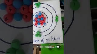 Structure of an atom| Science project #shorts #projectideas #scienceproject