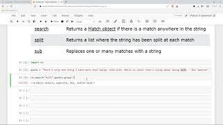 Regular Expression Methods in Python