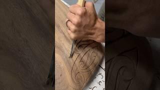 ASMR carving wood 🪵 #woodworking #wood #woodart #maori #moana #maui #fyp