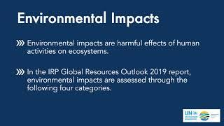 What are Environmental Impacts? - Resource Efficiency Dictionary