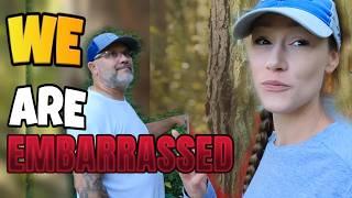 WE ARE EMBARRASSED |CUSTOM COLD STORAGE PIG HARVEST |CABIN BUILD IN WOODS |Off grid power |Homestead