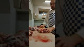 мастер-класс разделка баранины в ресторане отель  замок Бип