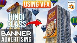 How To Create Banner Unroll CGI Ads Using VFX in Blender ( HINDI )